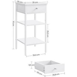 Songmics Nachttisch Hoch  