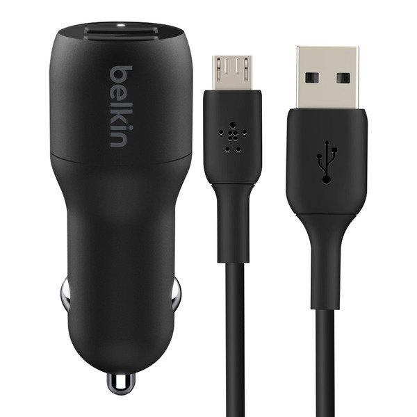 belkin  Doppel-USB Autoladegerät 24W mit Micro-USB Kabel 