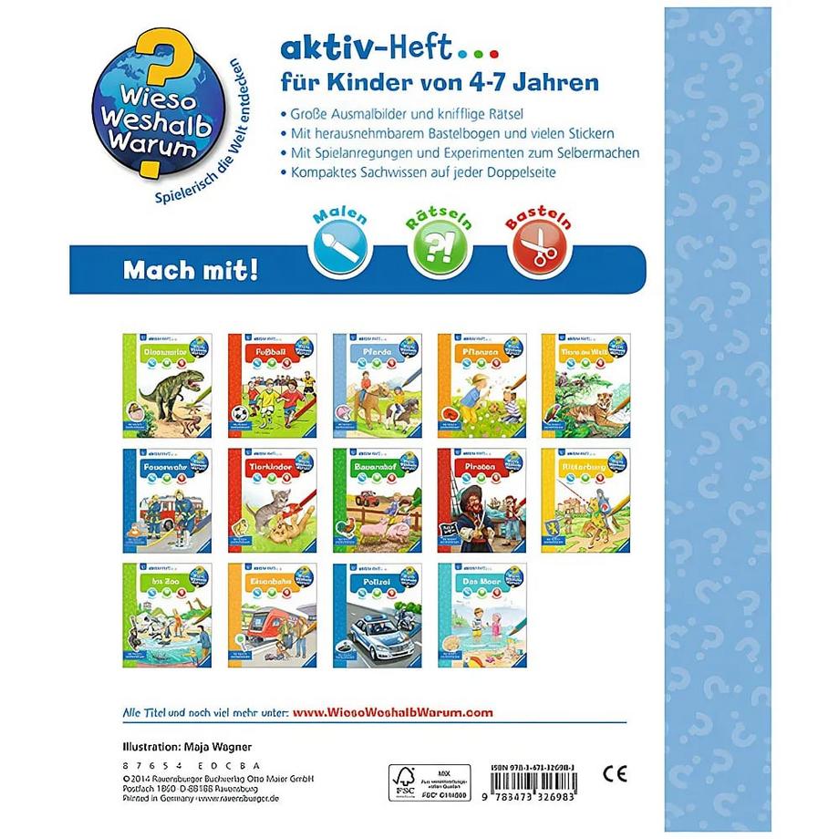 Ravensburger  Wieso? Weshalb? Warum? aktiv-Heft: Pferde 