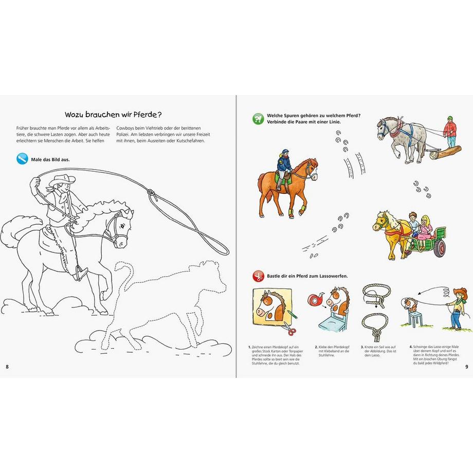 Ravensburger  Wieso? Weshalb? Warum? aktiv-Heft: Pferde 