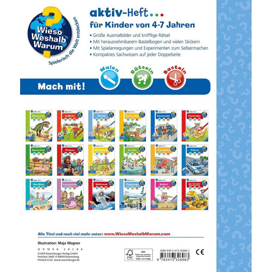 Ravensburger  Wieso? Weshalb? Warum? aktiv-Heft: Pferde 