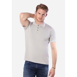 Bellemere New York  Poloshirt aus Tencel mit Streifendetail 