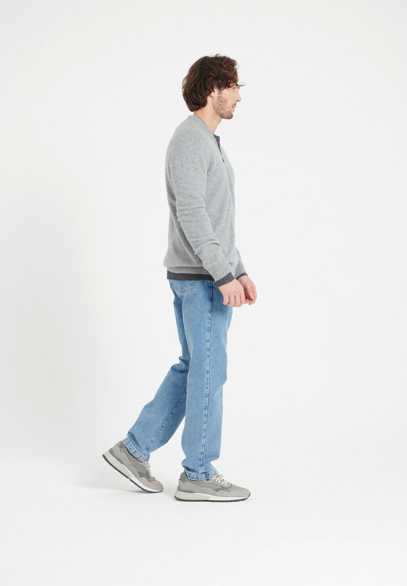 Studio Cashmere8  LUKE 10 Cardigan con collo a bomber - 100% cashmere 