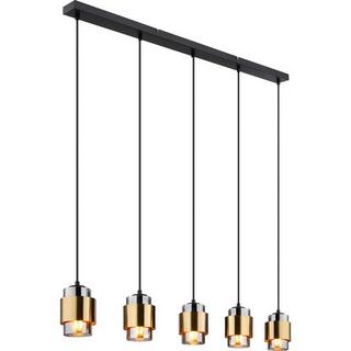 mutoni light Suspension Milley métal noir mat 5xE27  