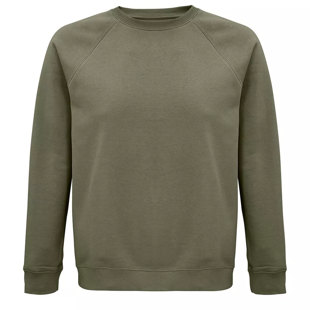 SOLS - Space Sweatshirt aus biologischem Anbau Raglanärmel, für Damen, Khaki, Größe L