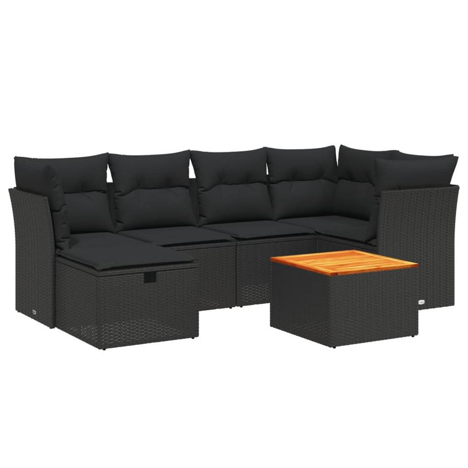 set divano da giardino Polirattan