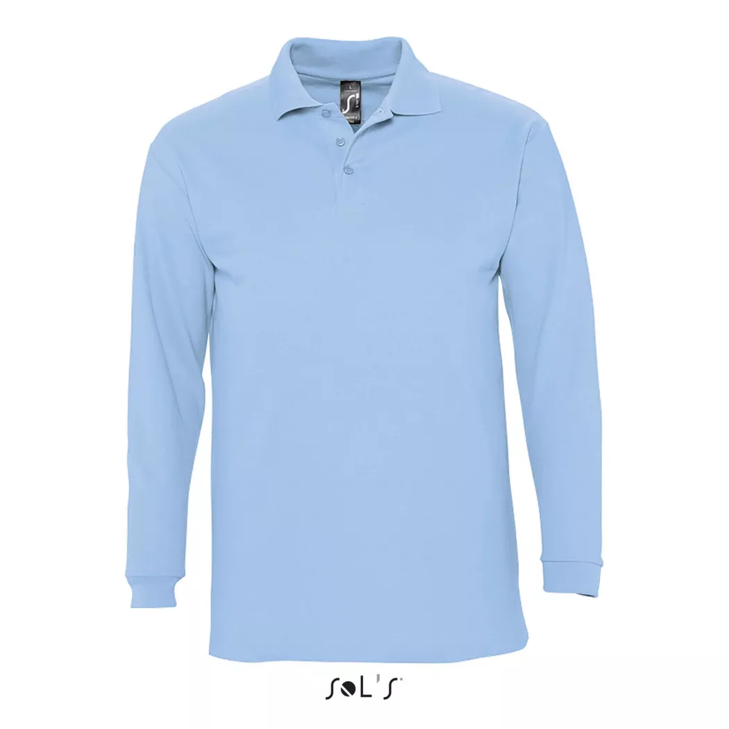 SOLS - polo-shirt winter ii, für Herren, Hellblau, Größe XXL