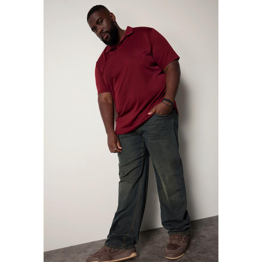 Sthuge Piqué Gestreiftes Halbarm Poloshirt  