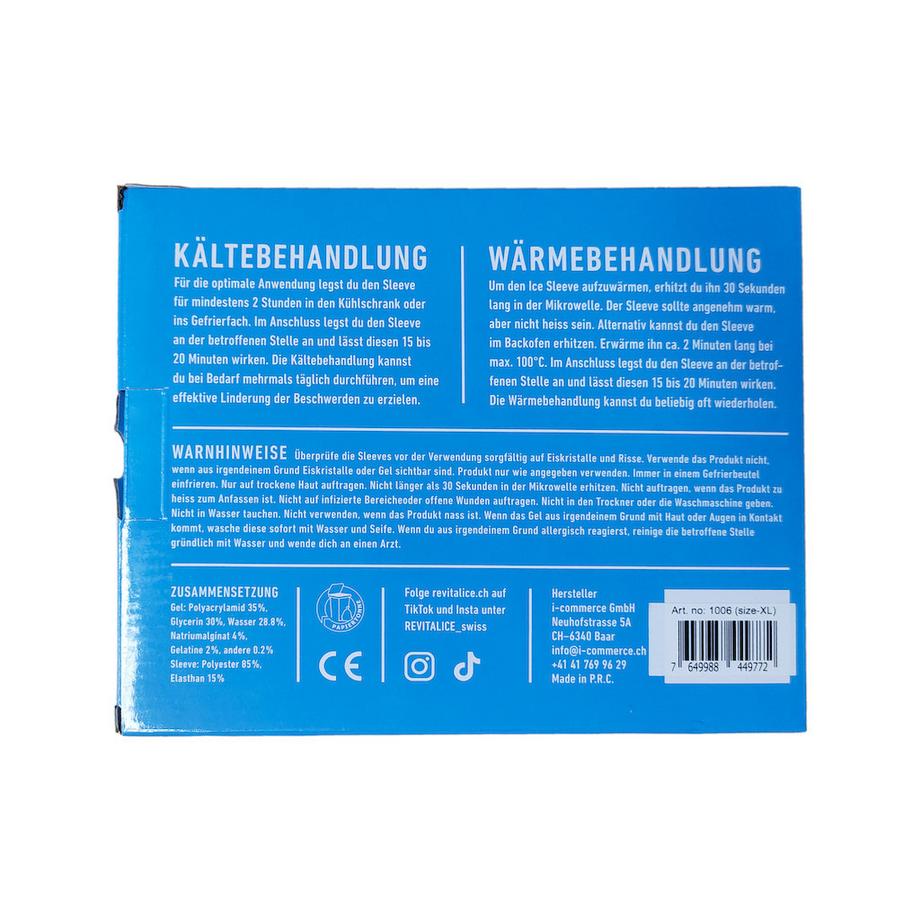 Revitalice  REVITALICE Ice Sleeve, Tragbares Kühlpack, XL 