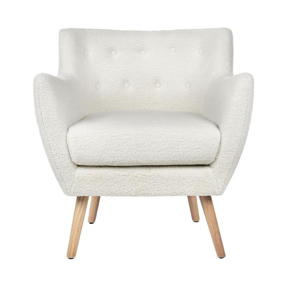 Beliani Sessel aus Bouclé Retro DRAMMEN  