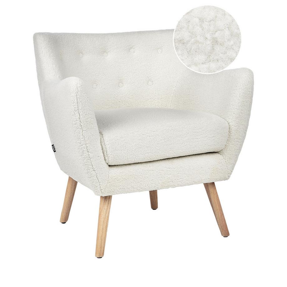 Beliani Sessel aus Bouclé Retro DRAMMEN  