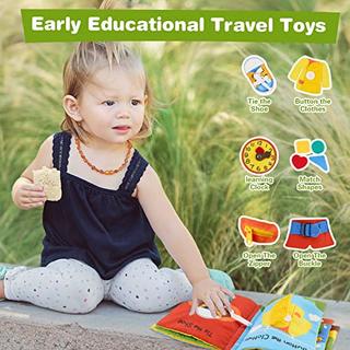 Activity-board  Quiet Book, baby book, feel book baby books cloth book baby book play book for learning everyday skills 