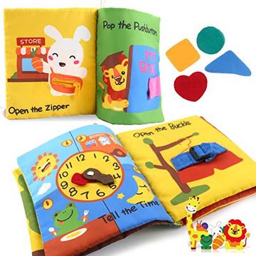 Quiet Book, baby book, feel book baby books cloth book baby book play book for learning everyday skills