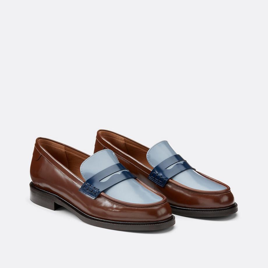 La Redoute Collections  Mokassins aus dreifarbigem Leder 