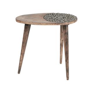 Beliani Ensemble de tables en Manguier Traditionnel KHETUA  