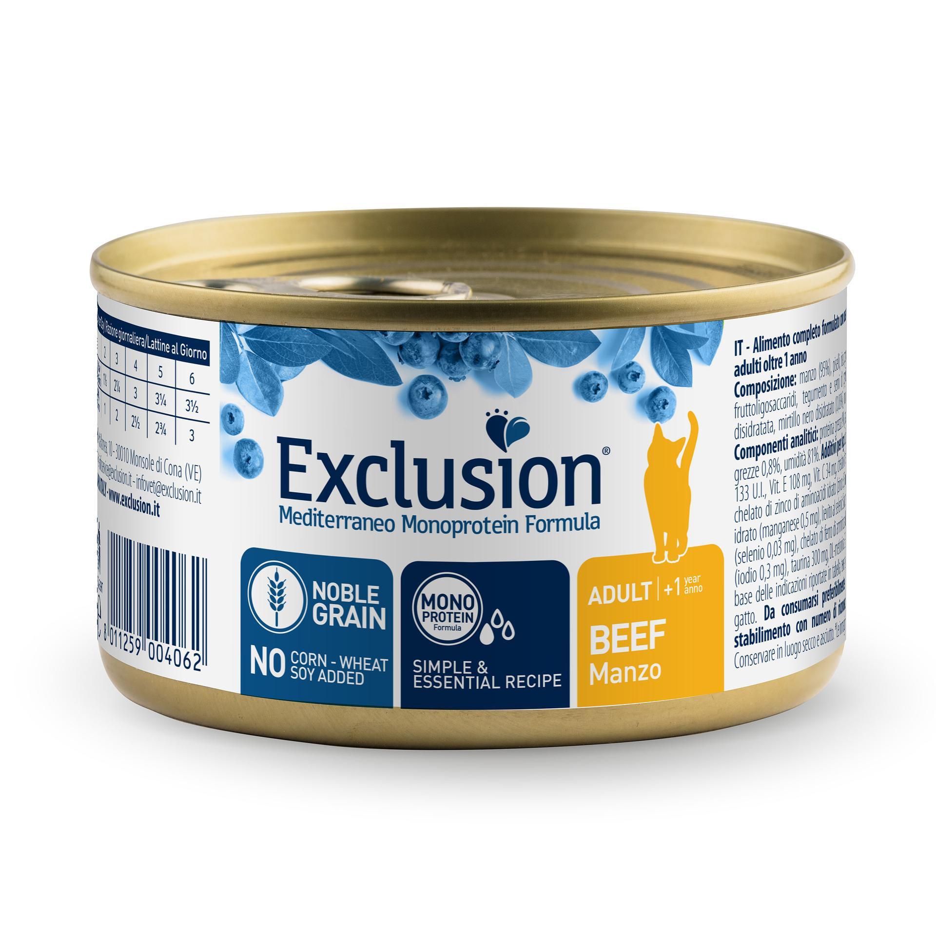 Exclusion  Cat Adult bœuf - Multipack 