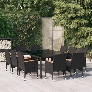 VidaXL set da pranzo da giardino Polirattan  