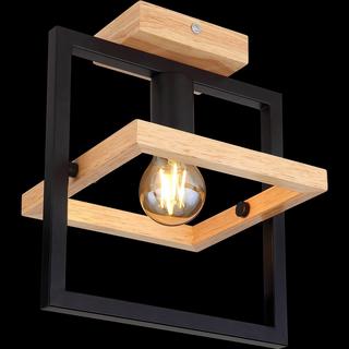 mutoni Deckenleuchte Erica Holz dunkel 1xE27  