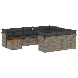 VidaXL set divano da giardino Polirattan  