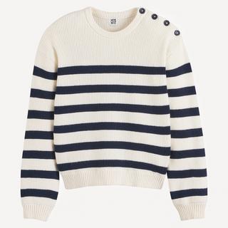 La Redoute Collections  Gestreifter Pullover mit rundem Ausschnitt 