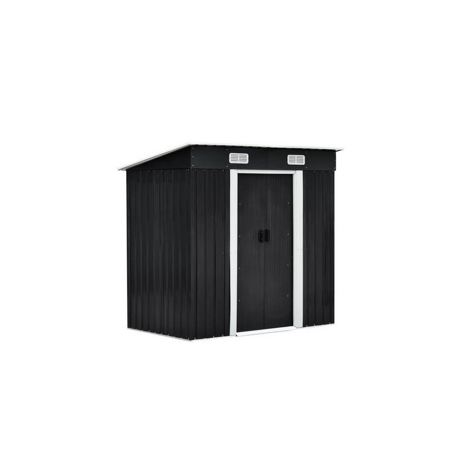 Vente-unique Casetta da giardino 2,3 m² Metallo in Acciaio galvanizzato Grigio - MANSO  