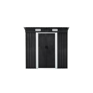 Vente-unique Gartenhaus aus verzinktem Stahl - 2,3 m² - Grau - MANSO  