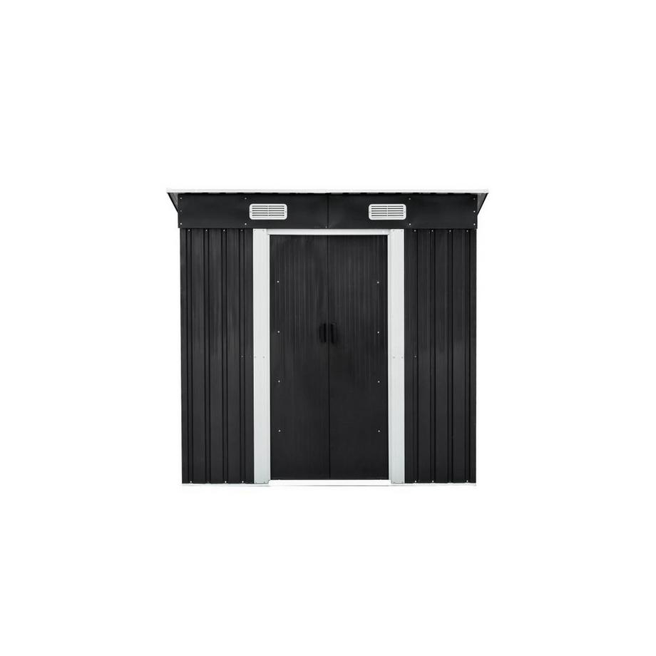 Vente-unique Casetta da giardino 2,3 m² Metallo in Acciaio galvanizzato Grigio - MANSO  