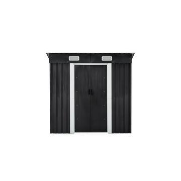 Gartenhaus aus verzinktem Stahl - 2,3 m² - Grau - MANSO