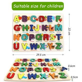 Activity-board  Alphabet-Puzzle, hölzerne Alphabet Zahl Form Puzzles Kleinkind Spielzeug, pädagogische Vorschule Lernen Brief Zahl Form 