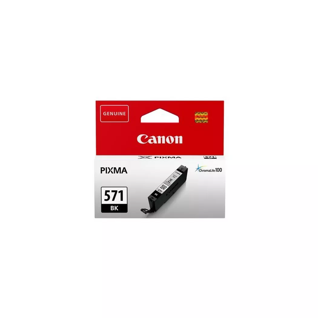 Canon – Tintenpatrone schwarz CLI-571BK PIXMA MG5750 7ml, One Size