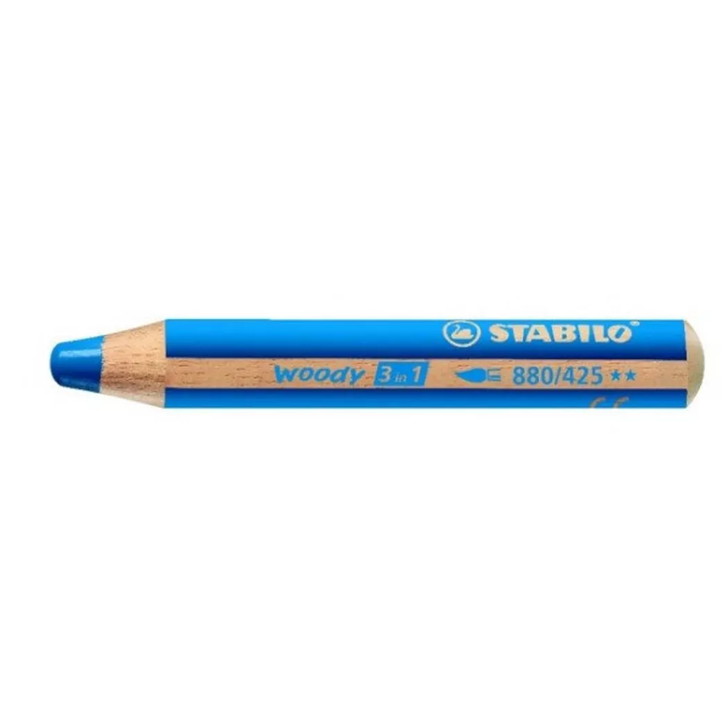 STABILO Farbstifte Woody 3 in 1 880/425 mittelblau