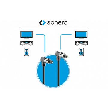 sonero S-OC120-050 cavo audio 5 m TOSLINK Nero