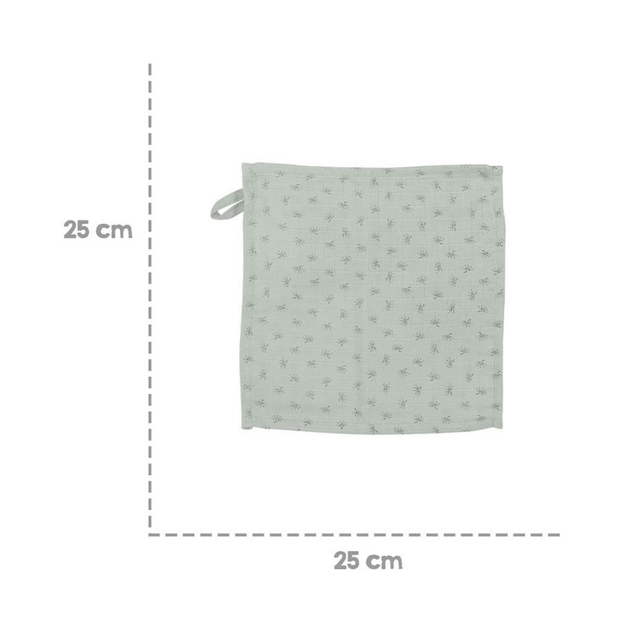 roba  Organic Waschlappen 5er Set frosty green 