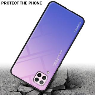 Cadorabo  Housse compatible avec Huawei NOVA 6 SE / P40 LITE / NOVA 7i - Coque de protection bicolore en silicone TPU et dos en verre trempé 