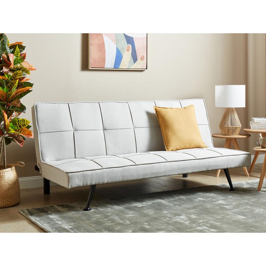 Beliani Schlafsofa aus Stoff  HASLE  