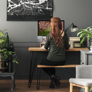 B2X  Support d'écran en bambou 