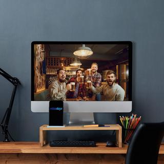 B2X  Support d'écran en bambou 