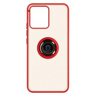 Avizar  Coque Realme C30 Rouge avec Anneau 