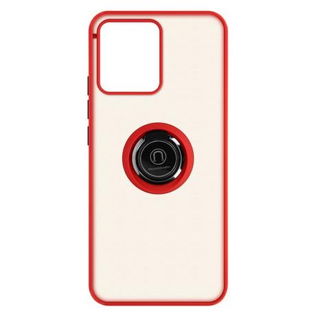 Avizar  Coque Realme C30 Rouge avec Anneau 