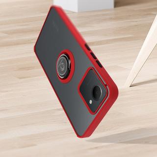 Avizar  Coque Realme C30 Rouge avec Anneau 