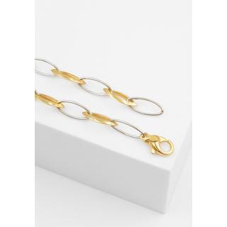 MUAU Schmuck  Bracelet Fantasie Bicolor Gelbgold-/Weissgold 750, 6.3mm, 19cm 