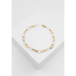 MUAU Schmuck  Bracelet Fantasie Bicolor Gelbgold-/Weissgold 750, 6.3mm, 19cm 