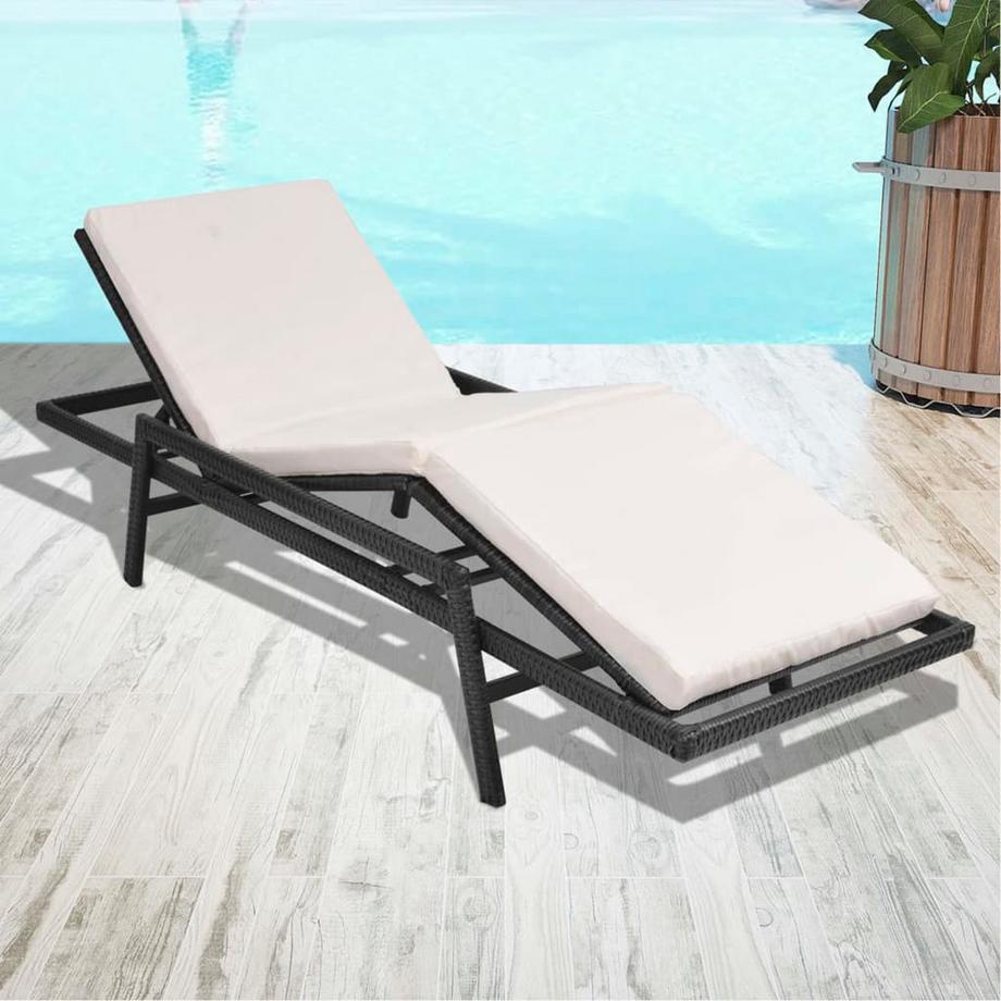 VidaXL Gartenliege poly-rattan  