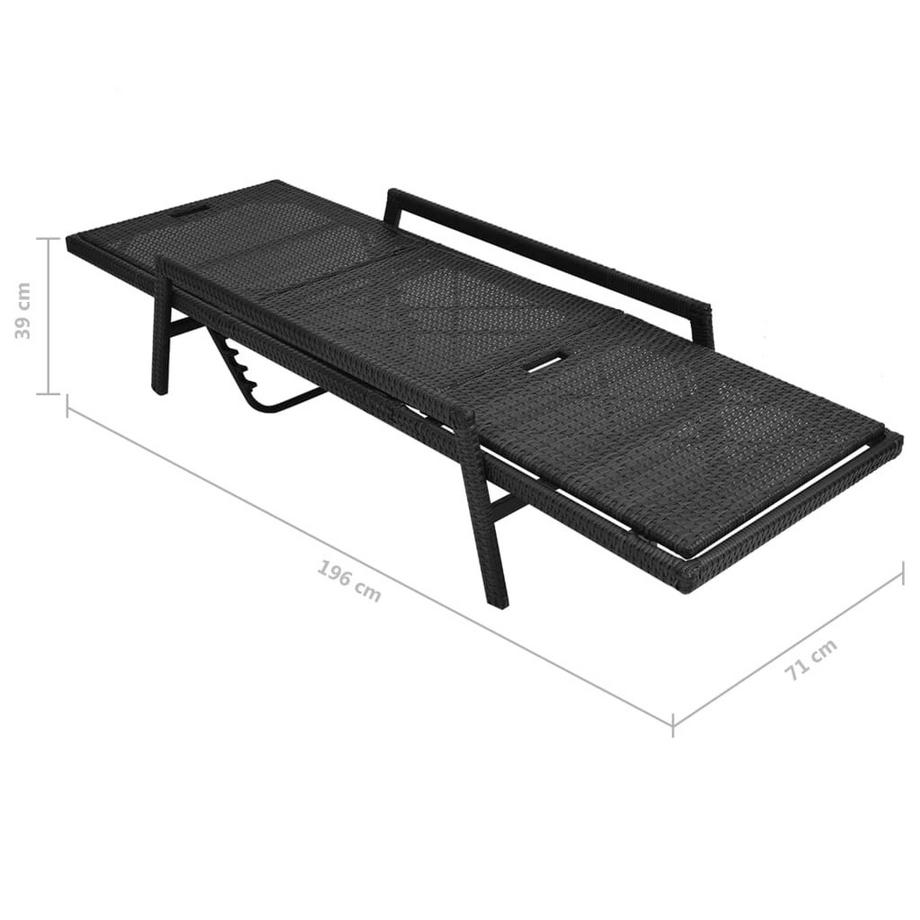 VidaXL Gartenliege poly-rattan  