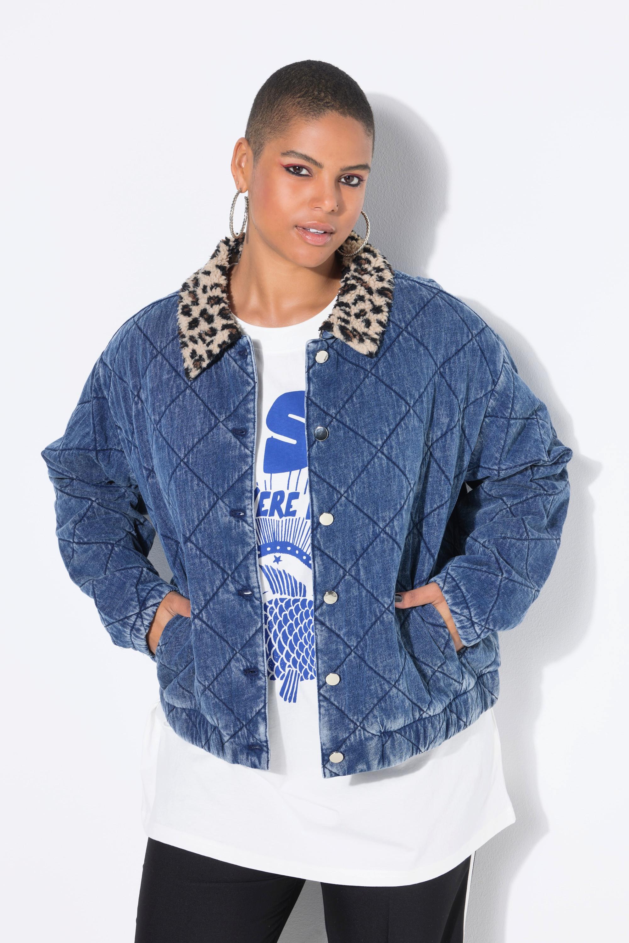 Studio Untold Stepp Blouson Jacke Leo Fleecekragen  