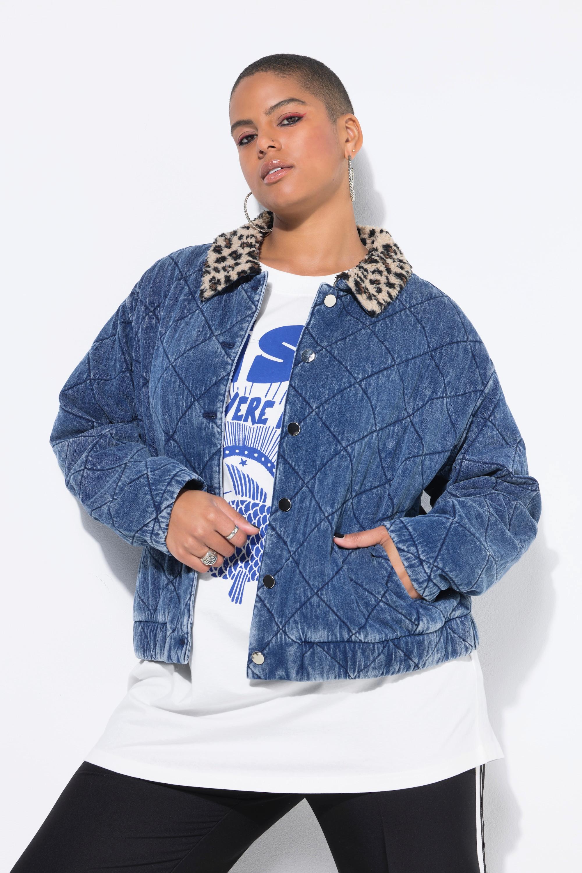 Studio Untold Stepp Blouson Jacke Leo Fleecekragen  