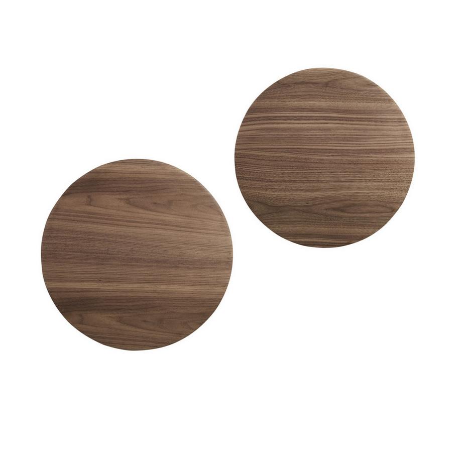 mutoni Tavolino Solstice in noce (set di 2)  