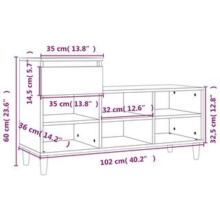 VidaXL Schuhregal holzwerkstoff  