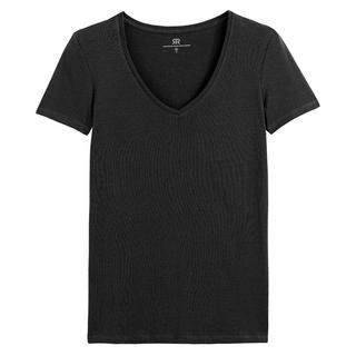 La Redoute Collections  T-Shirt mit V-Ausschnitt 