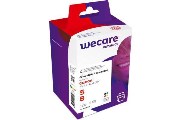 wecare  WECARE Multipack rebuilt BKCMY PGI5/CLI8WE z.Canon PIXMA iP5200 26/3x13ml 